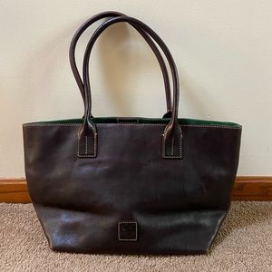 Dark Brown Dooney and Bourke Tote Bag Purse
